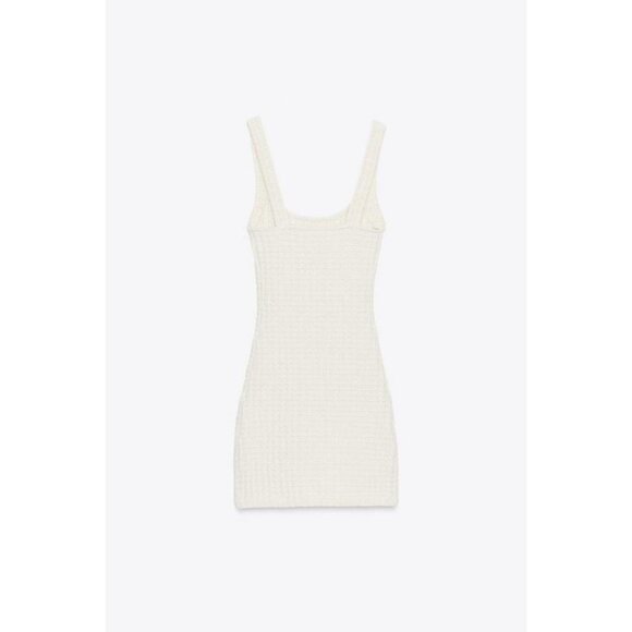 Zara White and Black Mini Dress - Picture 4 of 6